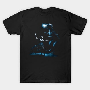 Blue Fire Breathing Dragon Dance T-Shirt